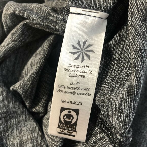 Athleta Spacedye Cropped Leggings XS Gray Criss Cross Workout‎ Running AT-704 - Picture 8 of 11